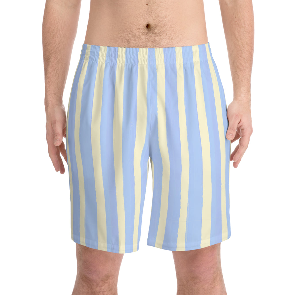 Striped Coastal Swim Shorts
