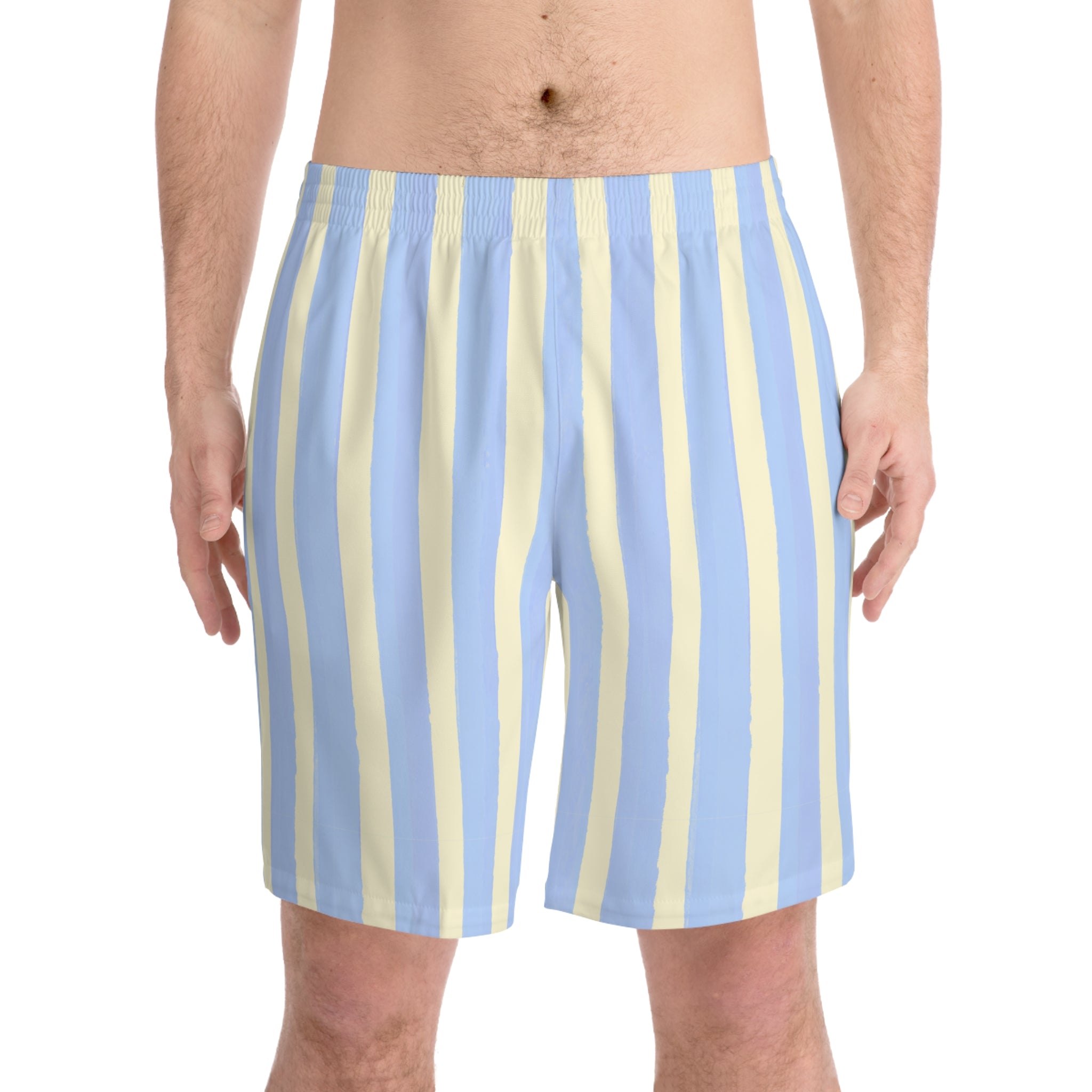 Striped Coastal Swim Shorts