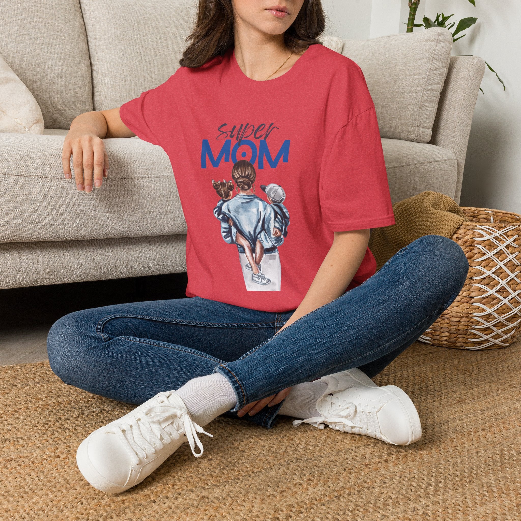 MOM graphic T-Shirt | Mom and Kids design