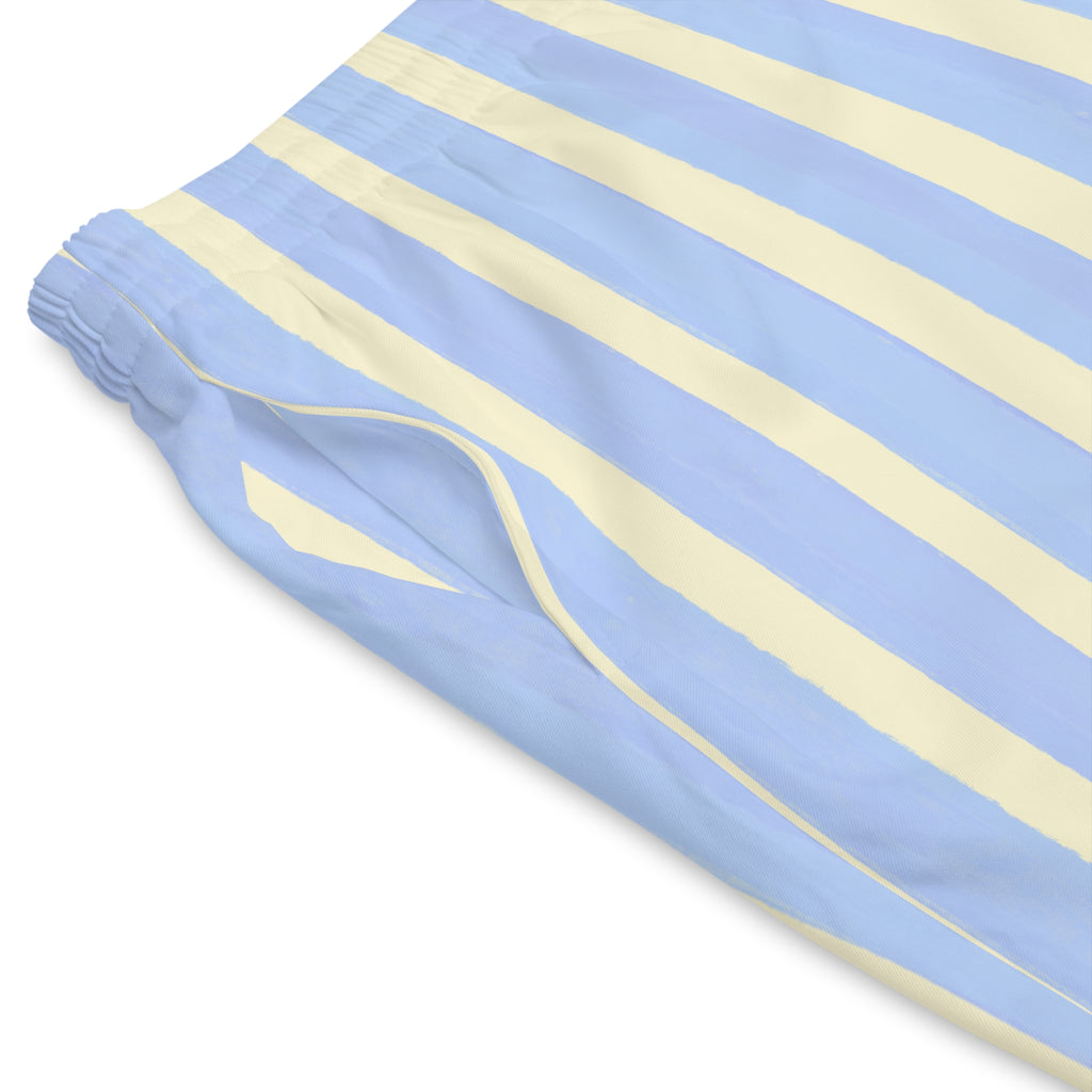 Striped Coastal Swim Shorts